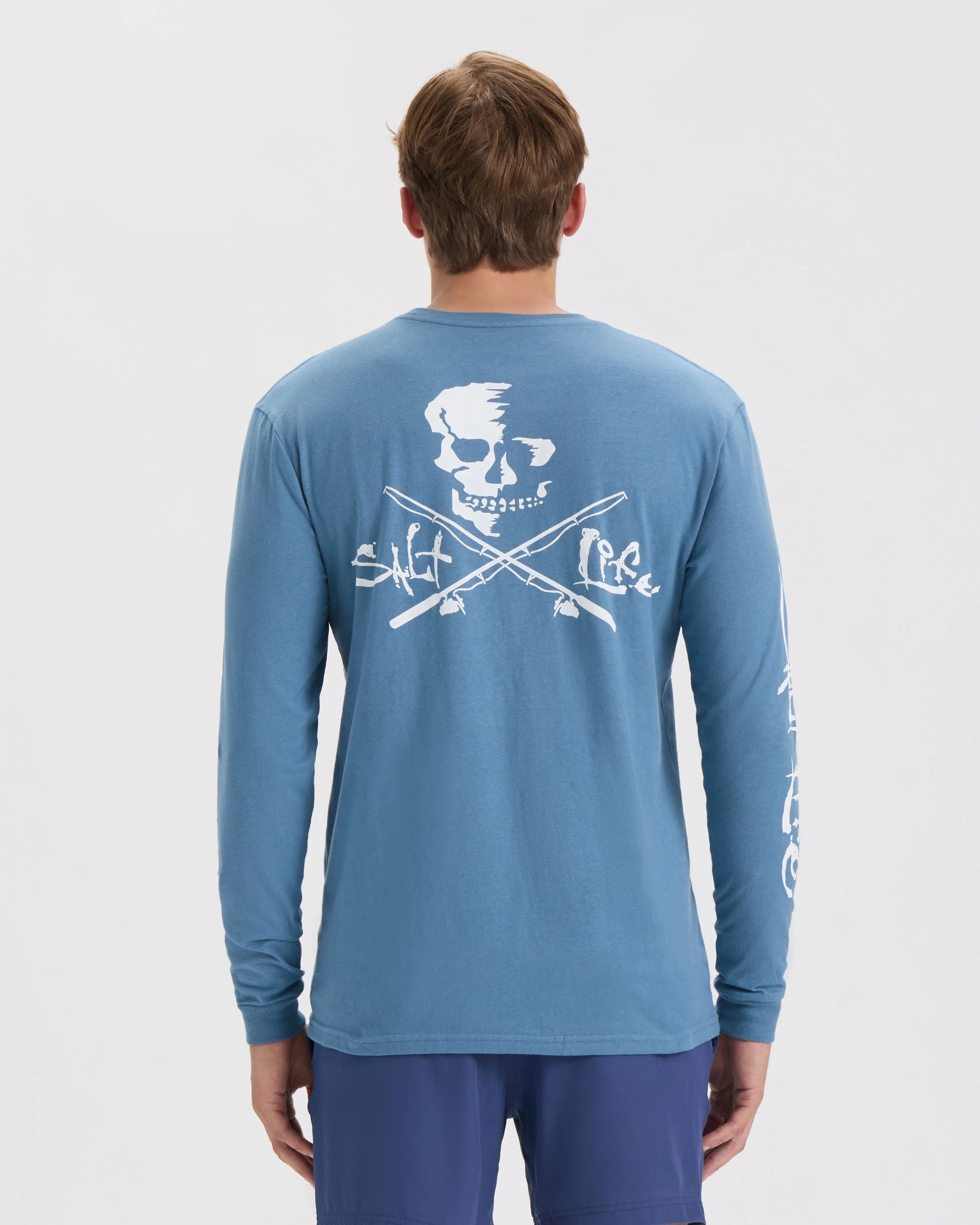 Men’s Skull and Poles Long Sleeve Shirt - Image 4