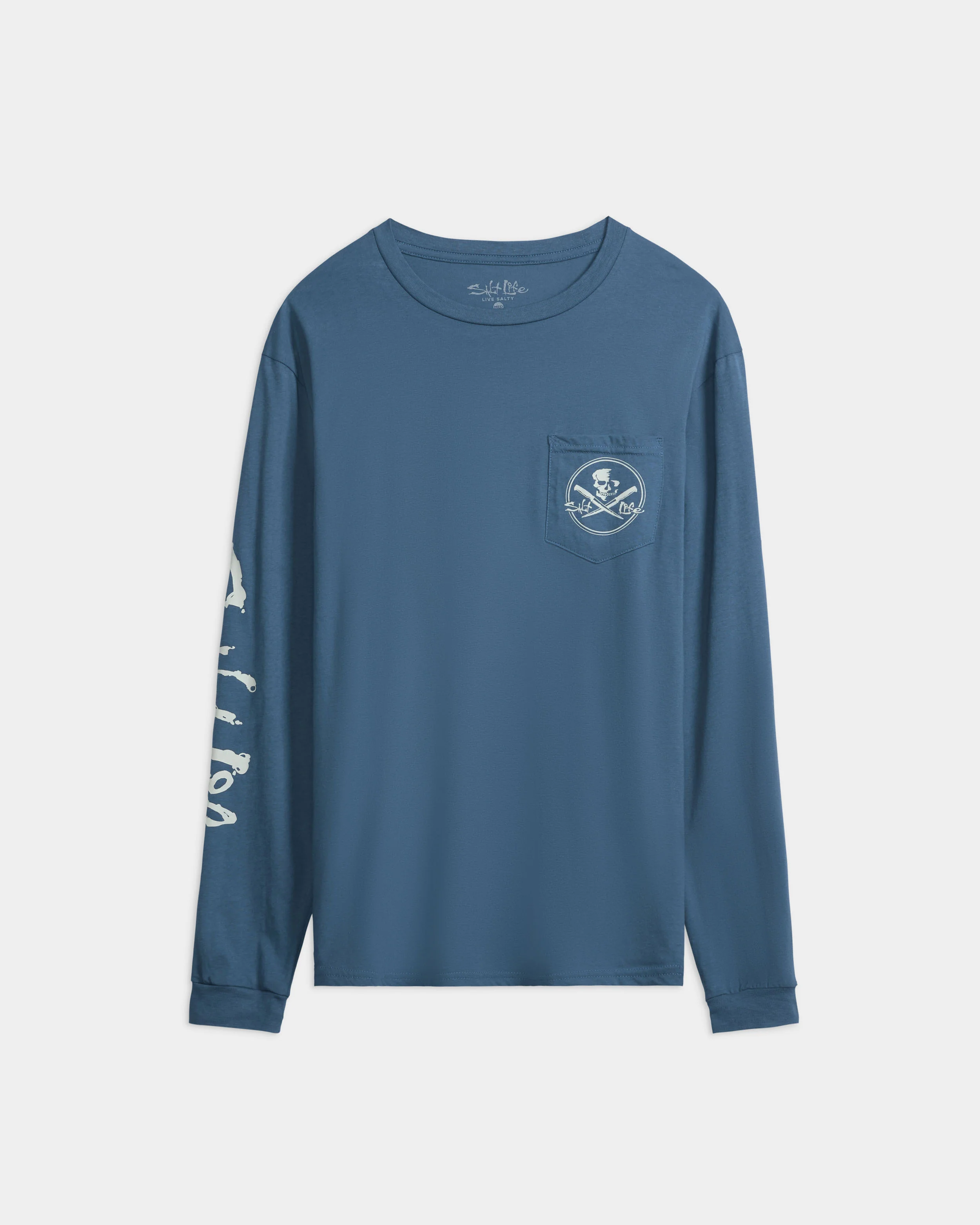 Men’s Skull and Poles Long Sleeve Shirt - Image 7