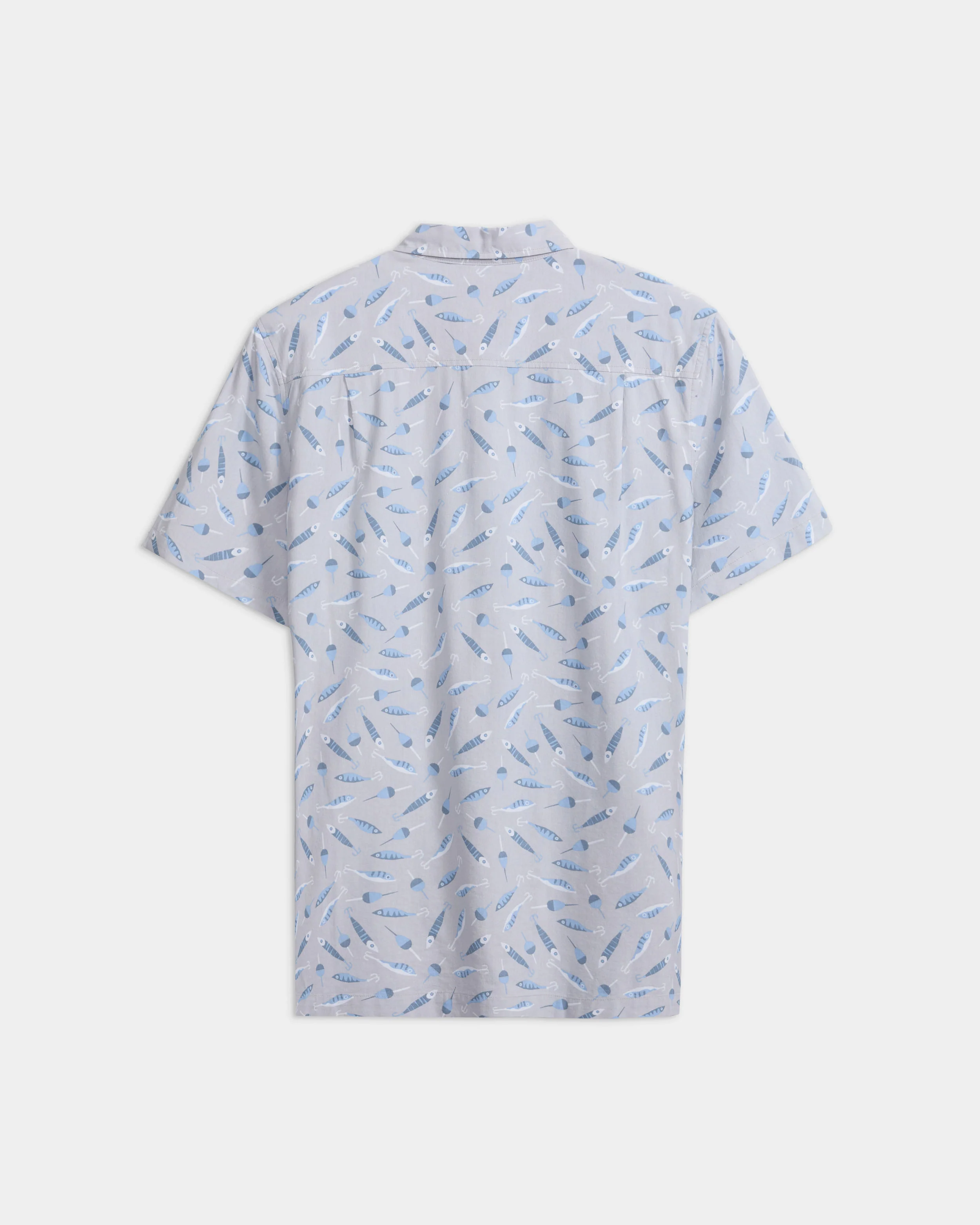 Men's Tempting Tackle Woven Short Sleeve Shirt - Image 7