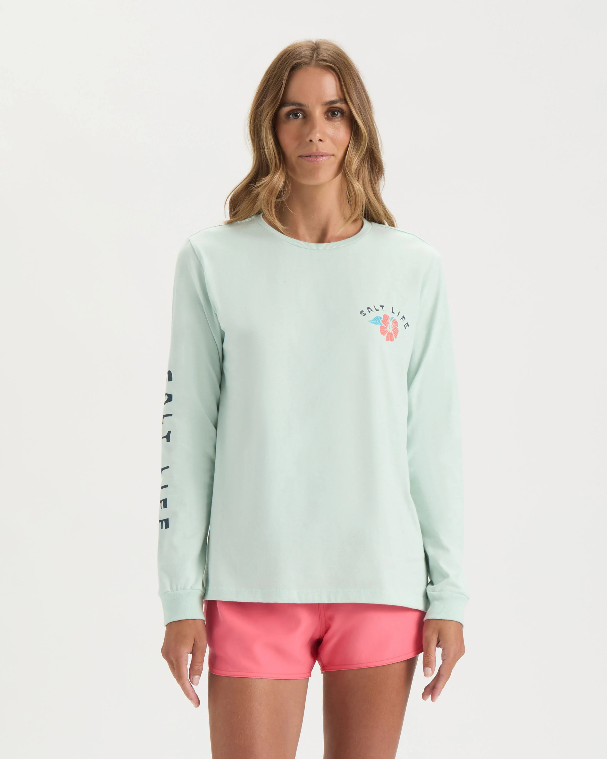 Women’s Toucan Palms Long Sleeve Shirt - Image 2