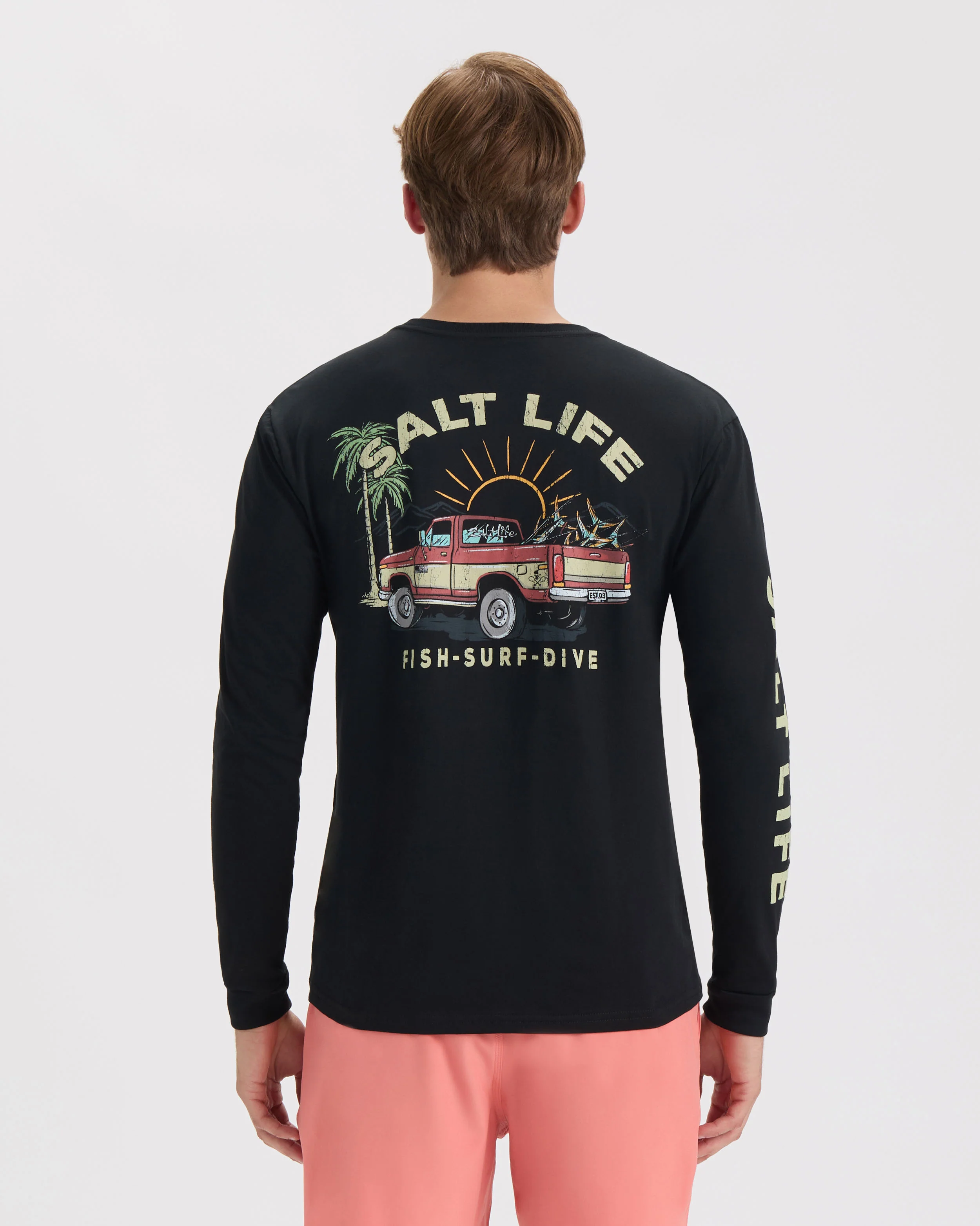 Men’s Truck and Tail Long Sleeve Shirt - Image 3