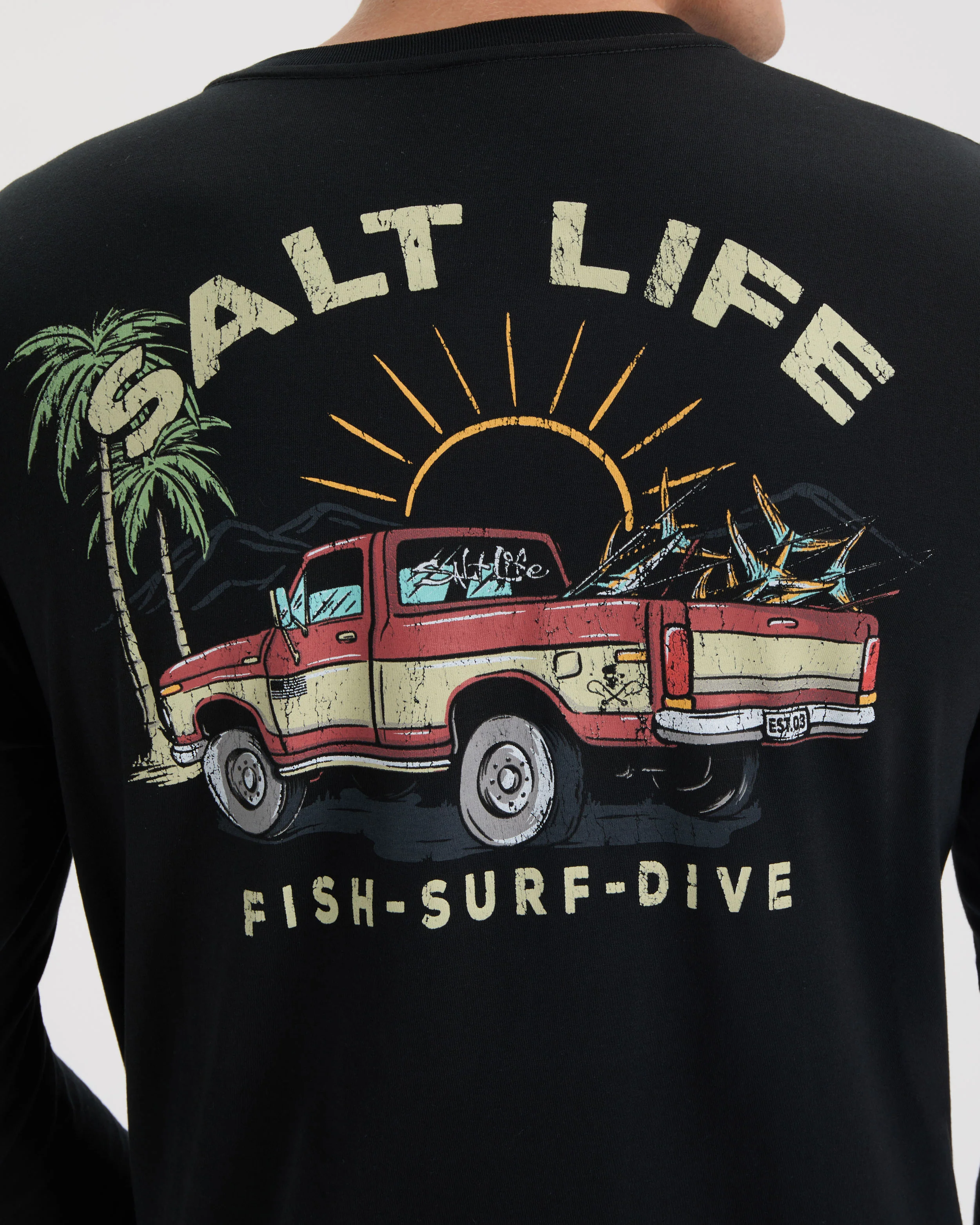 Men’s Truck and Tail Long Sleeve Shirt - Image 5