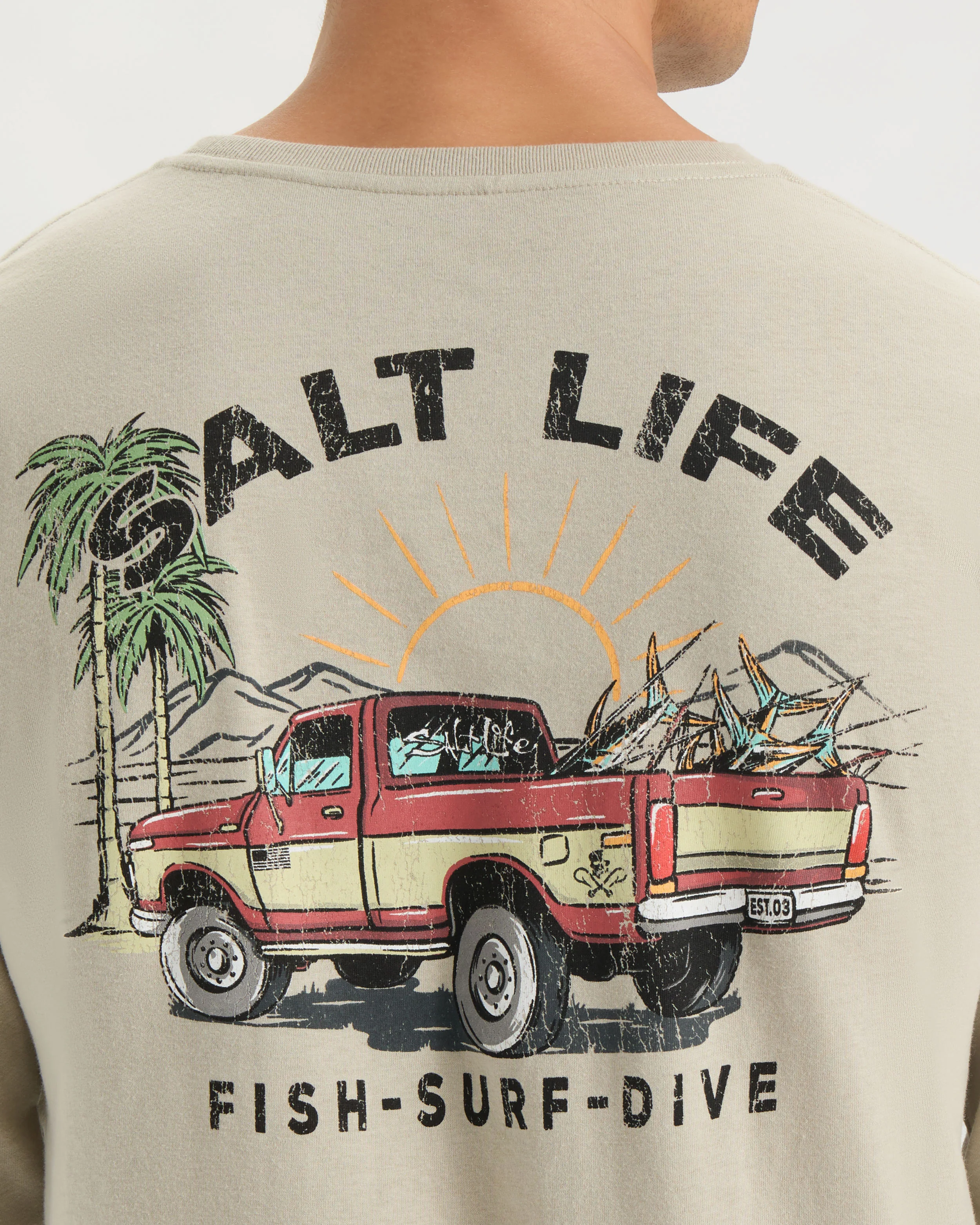 Men’s Truck and Tail Long Sleeve Shirt - Image 5