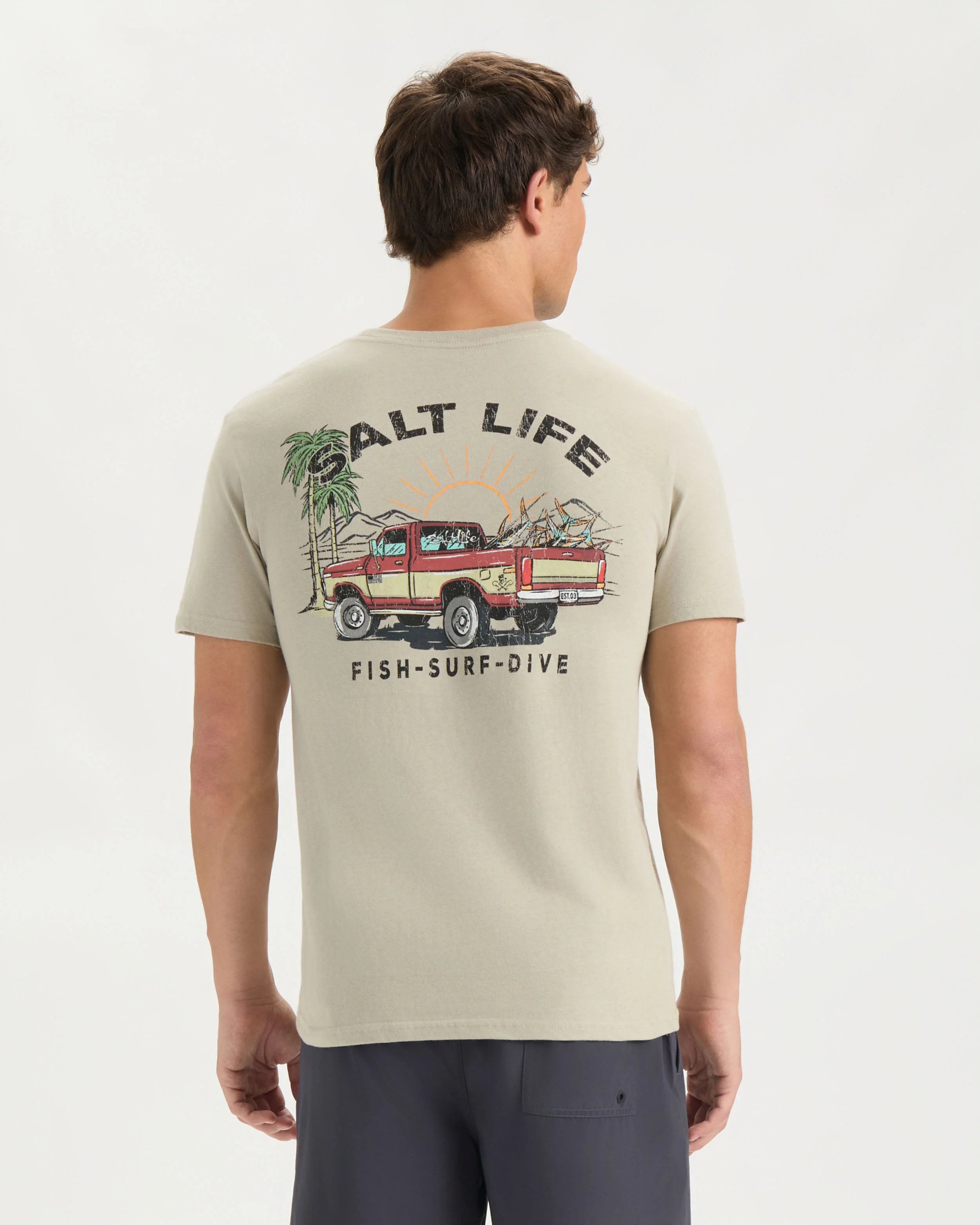 Men’s Trucks and Tail Short Sleeve Tee - Image 4