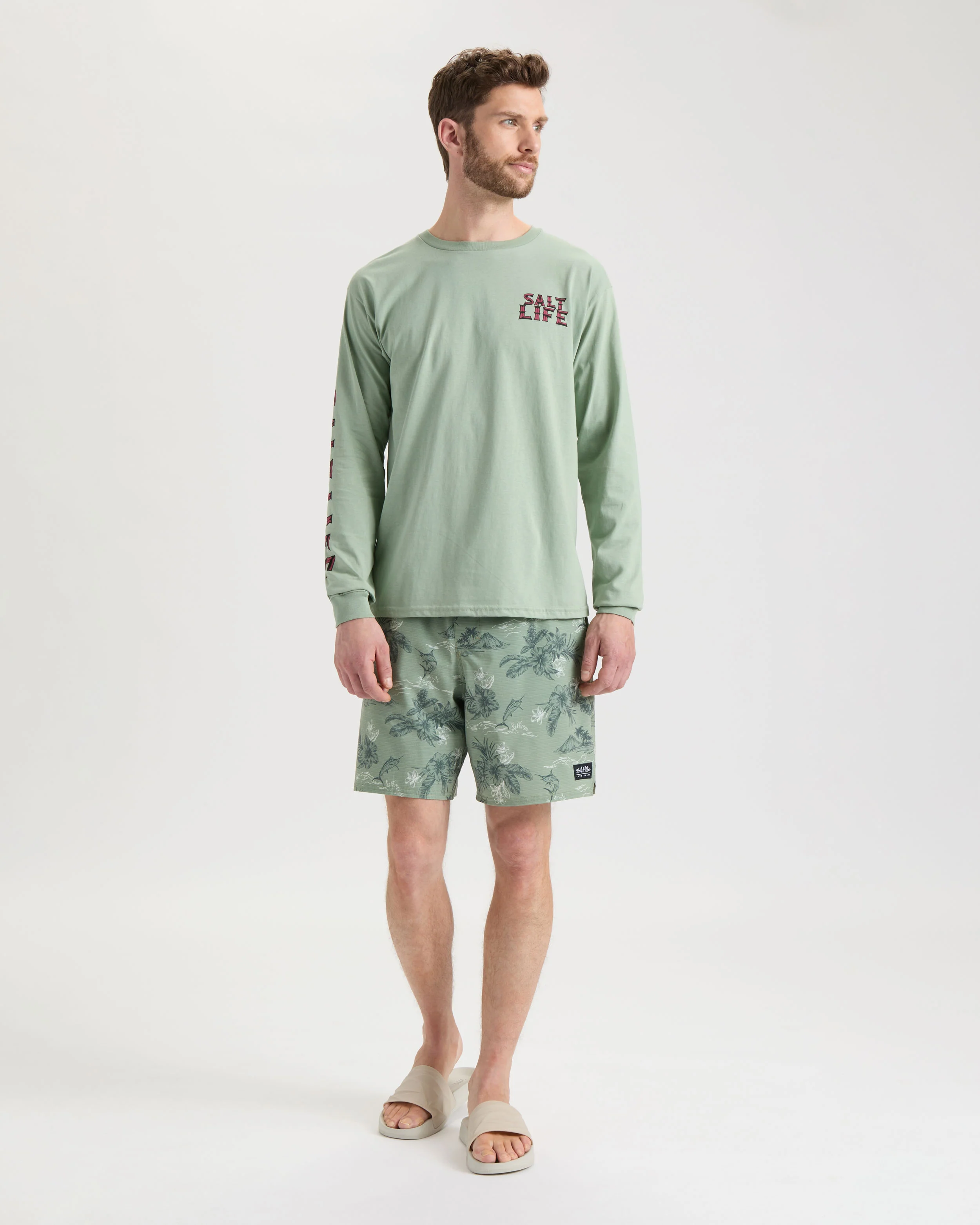 Men's Underwater Alien Long Sleeve Shirt - Image 6