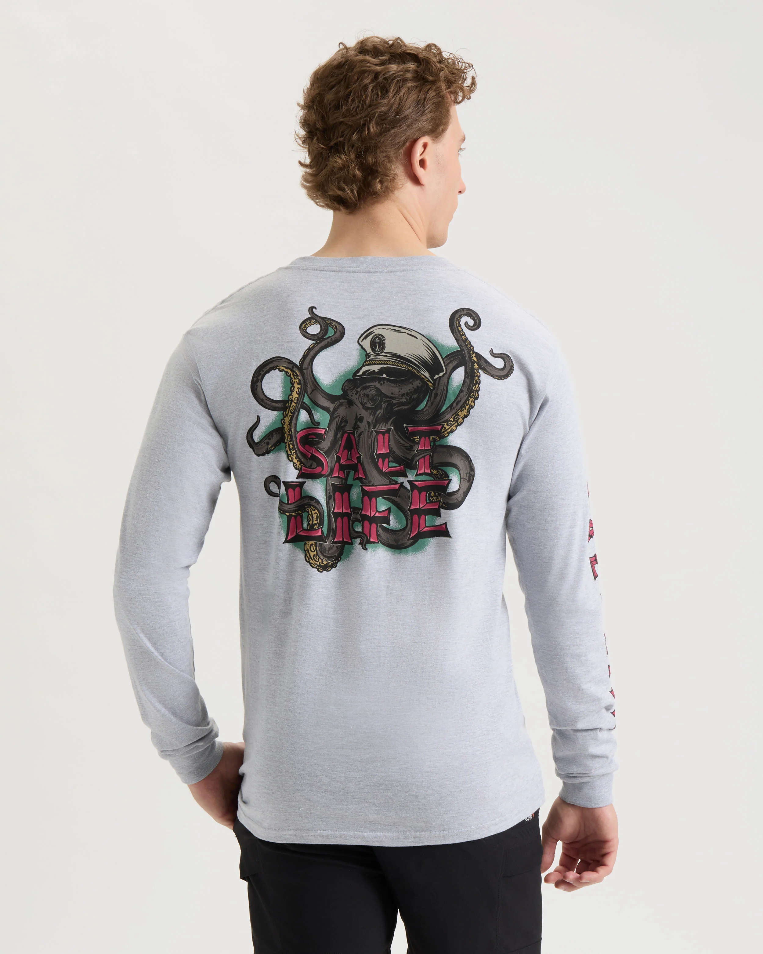 Men's Underwater Alien Long Sleeve Shirt - Image 3