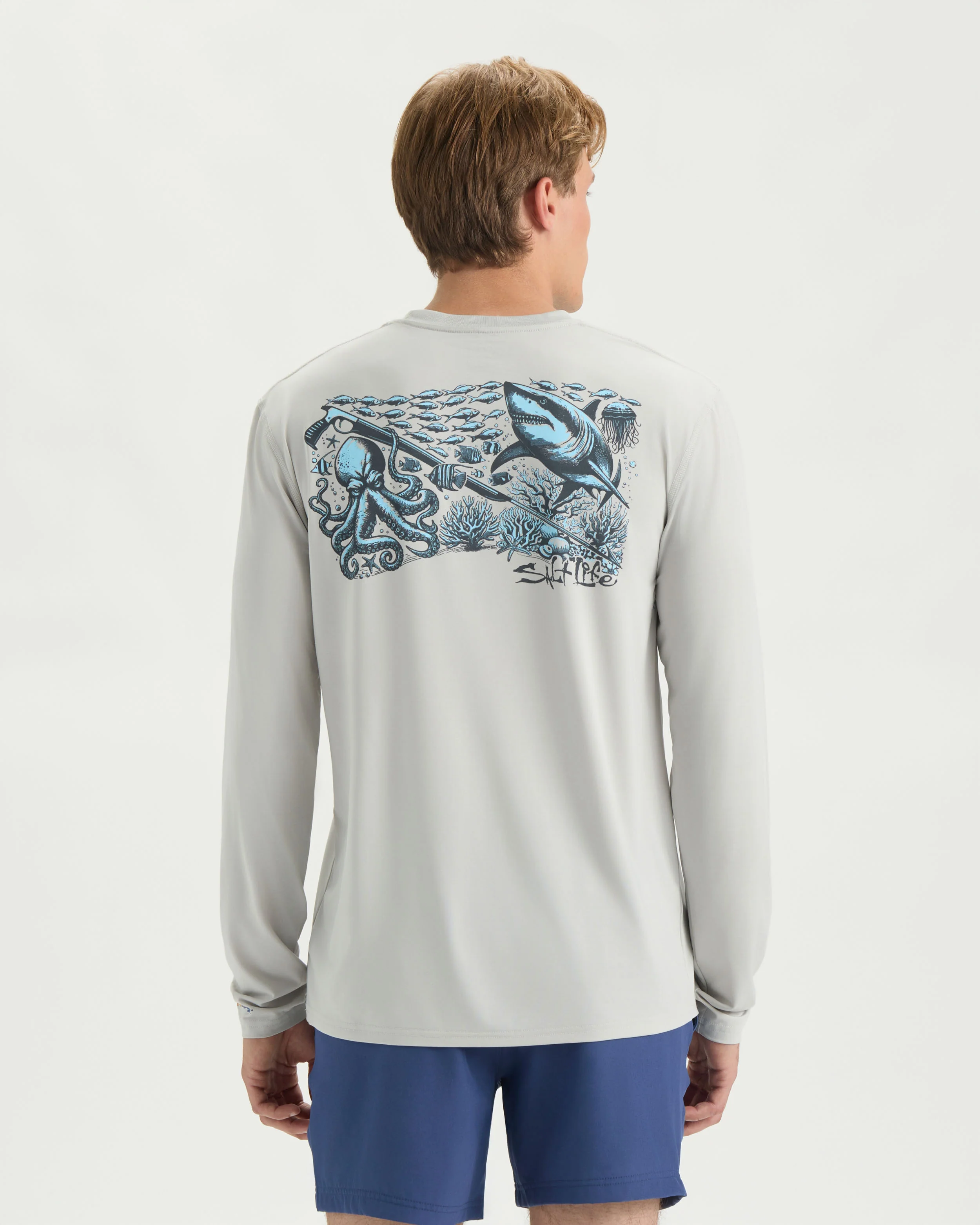 Men’s Underwater Diving SLX Performance Long Sleeve Shirt - Image 4