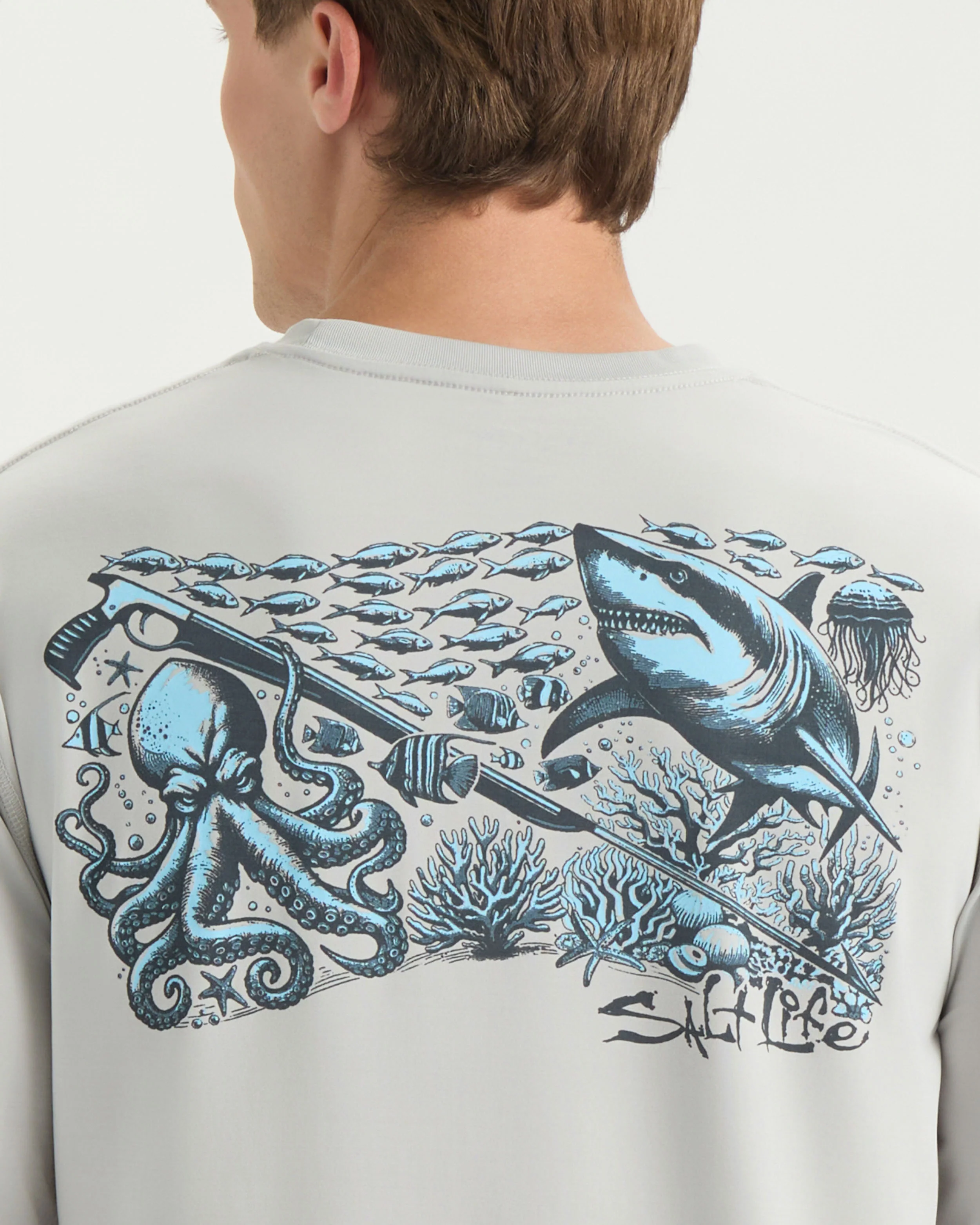 Men’s Underwater Diving SLX Performance Long Sleeve Shirt - Image 5